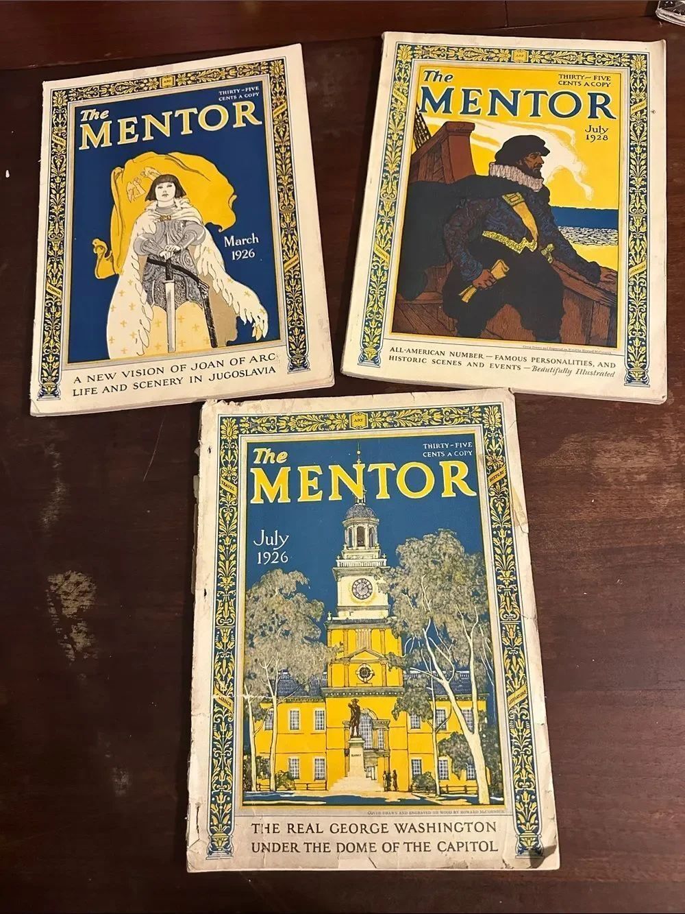 Vintage  Mentor Magazine 1926-1928